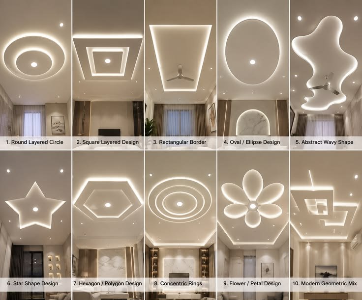 Gypsum TV wall design by Pro Home Decor in Cameroon