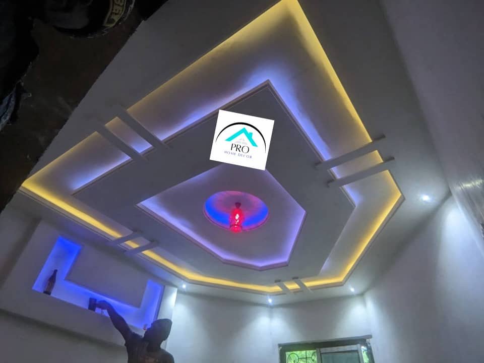 POP ceiling and decorative staff moulding by Pro Home Decor in Cameroon