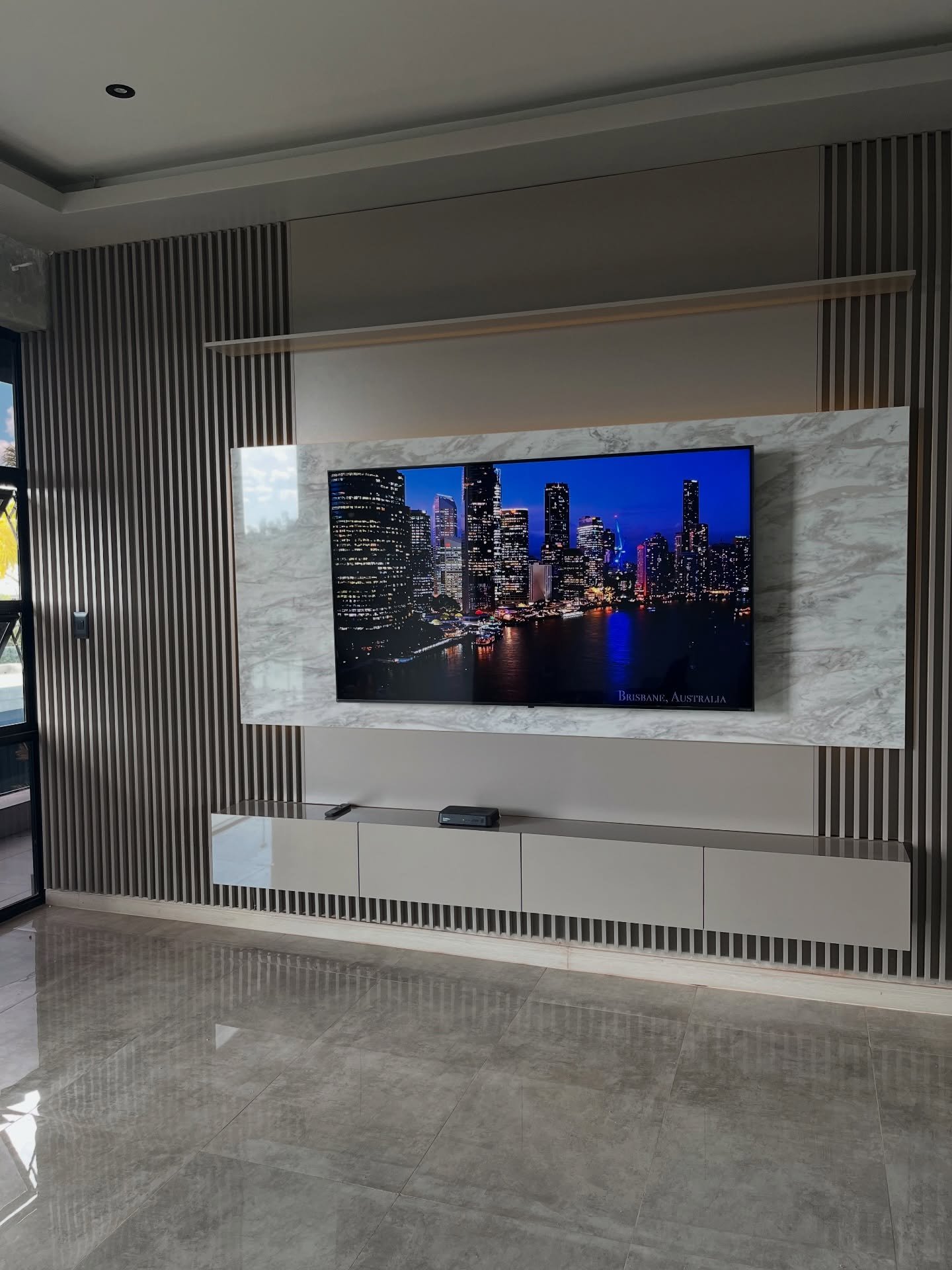Marble wall panel design by Pro Home Decor in Cameroon