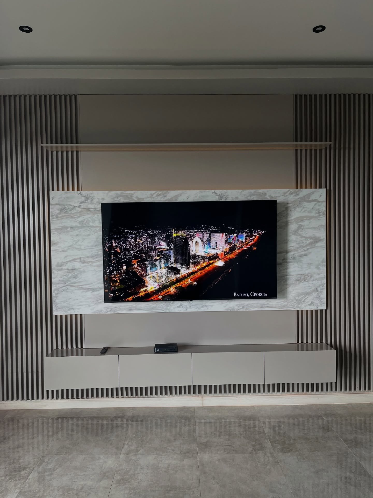 Marble wall panel design by Pro Home Decor in Cameroon