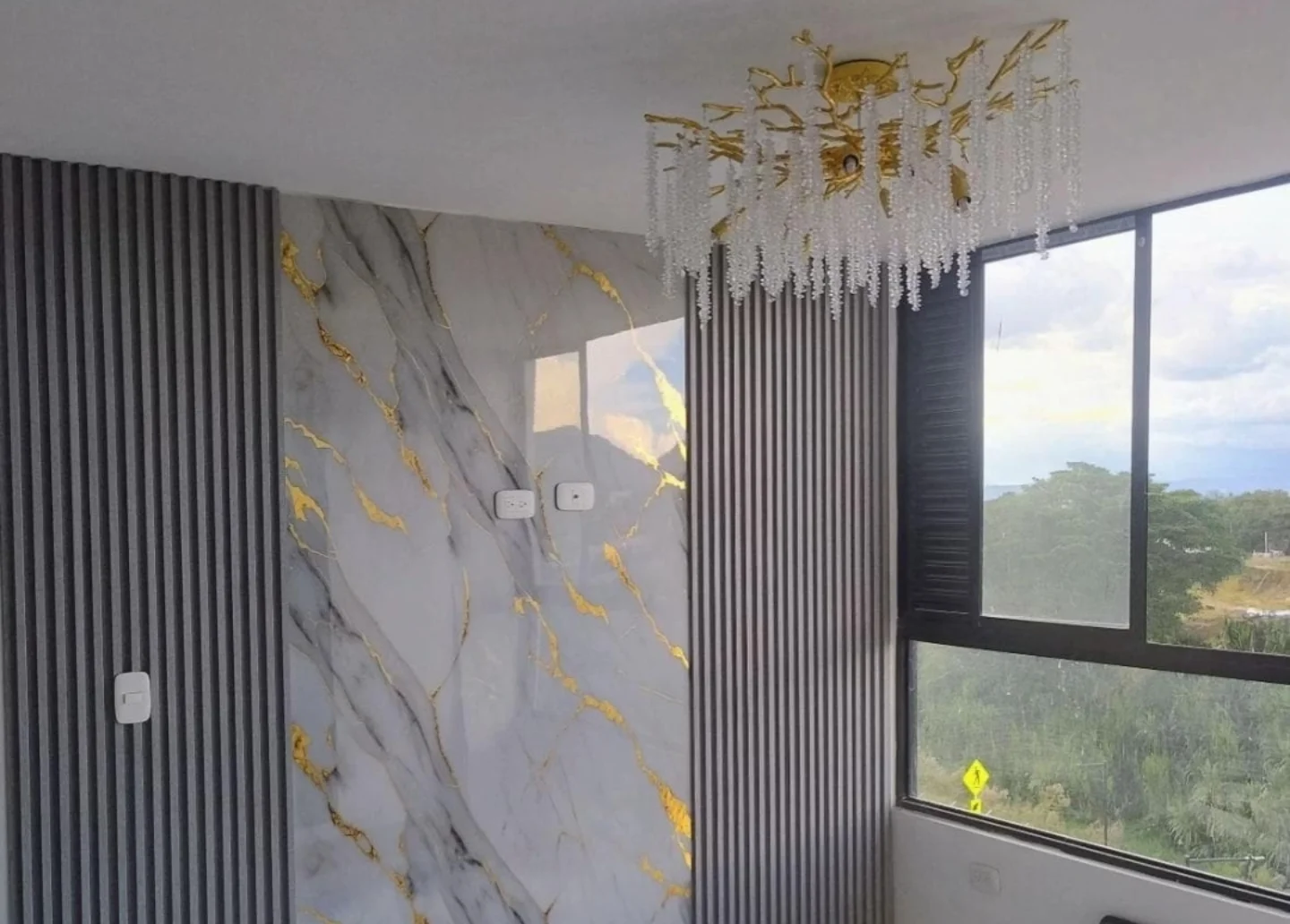 Marble wall panel design by Pro Home Decor in Cameroon